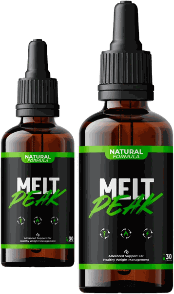 Melt Peak Drops bottles with the previous black and green label